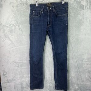 Filson Jeans Mens 30x33 (32x30) Slim Straight Dark Wash Stretch Denim USA
